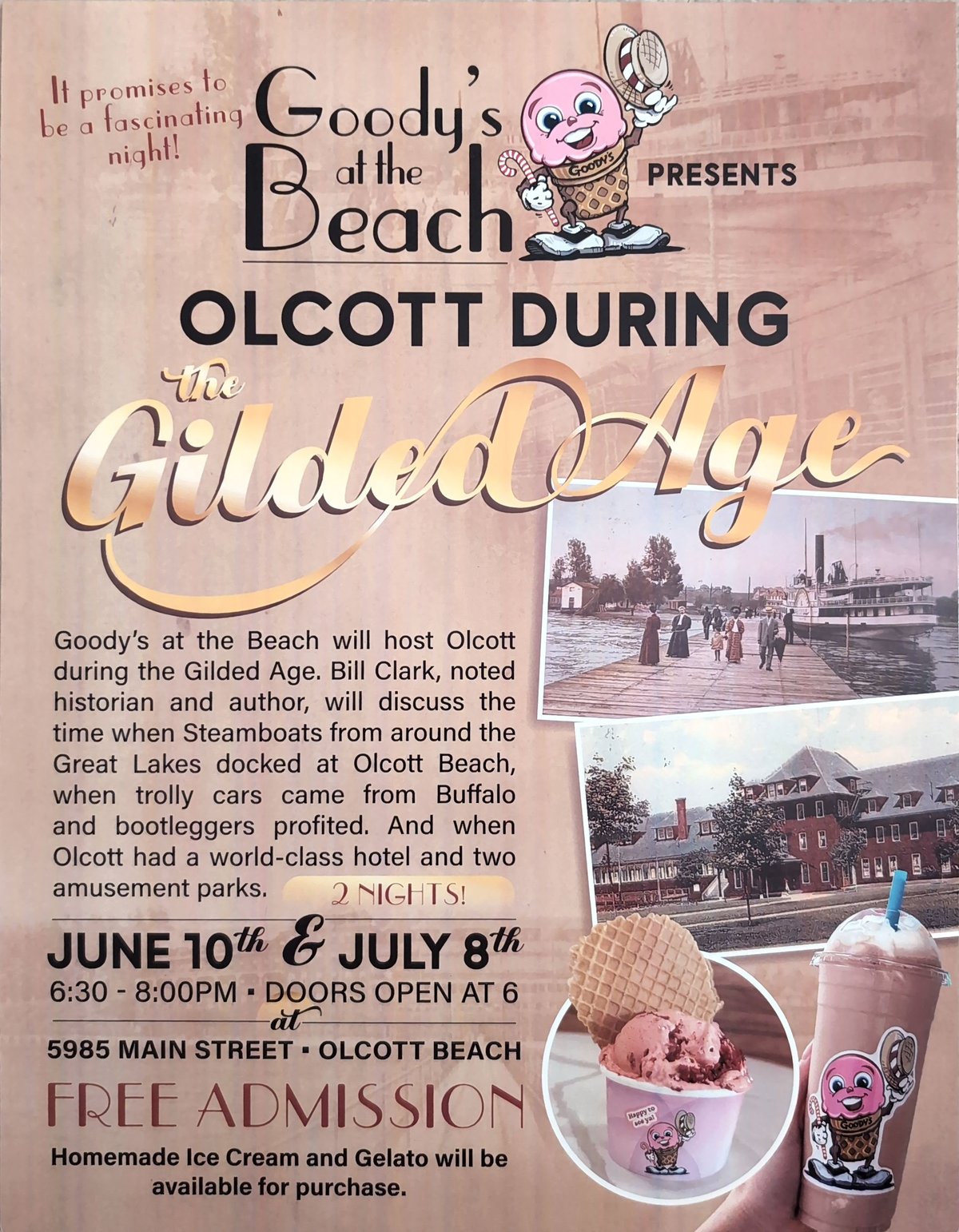 Olcott During the Gilded Age — Night One poster